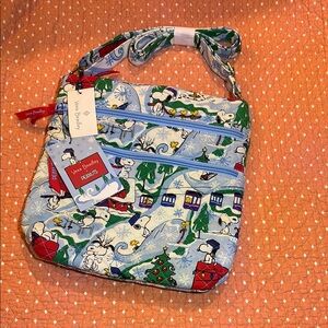 Vera Bradley Blue and Green Crossbody Bag with Vibrant Design